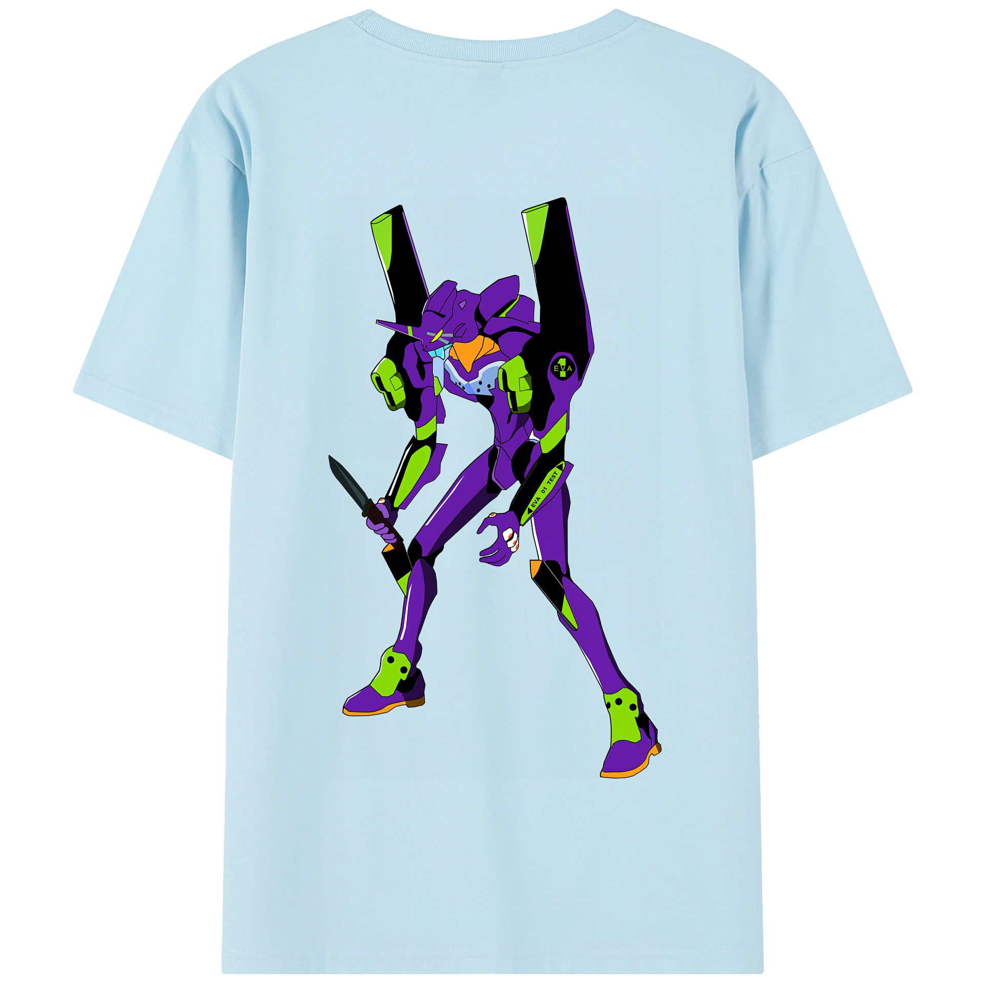 （画像用） EVA 新世紀エヴァンゲリオン 綿100％半袖Tシャツ（背面プリント）
